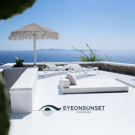 Villa Eyeonsunset -private Pool-sea And Sunset View-privacy-quiete Mykonos Town