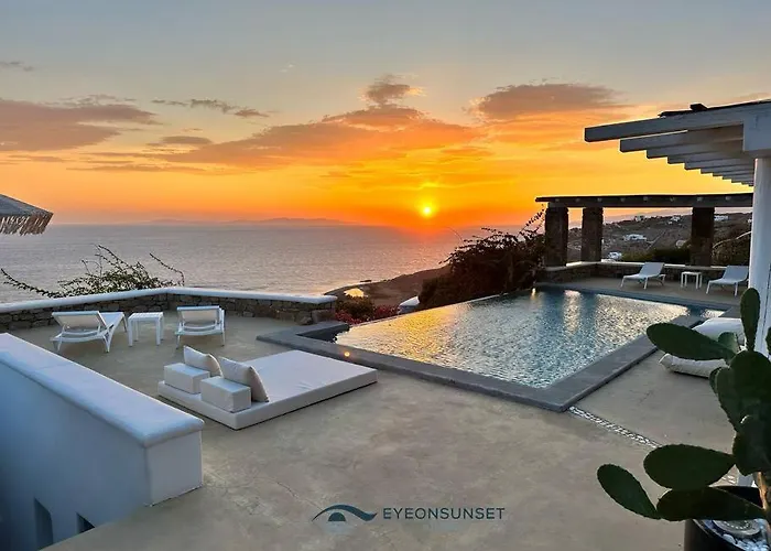 Eyeonsunset -private Pool-sea And Sunset View-privacy-quiete Agios Stefanos (Mykonos)