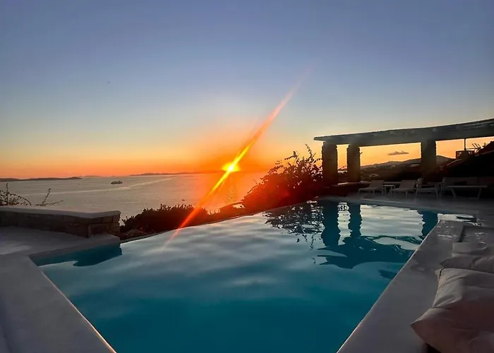 Eyeonsunset -private Pool-sea And Sunset View-privacy-quiete Agios Stefanos (Mykonos)