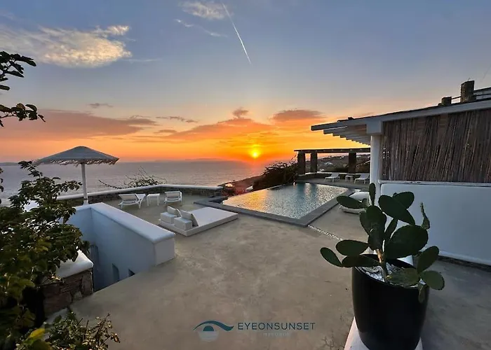 Eyeonsunset -private Pool-sea&sunset View-privacy-quiete Villa Agios Stefanos (Mykonos)